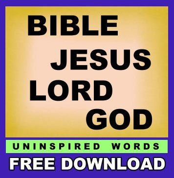 BIBLE JESUS LORD GOD