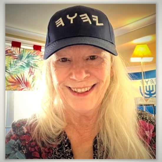 HAT - BLUE WITH THE TRUE NAME - BLUE Canvas with White Embroidered letters