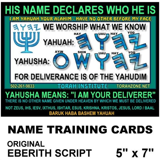 NAME TRAINING Card