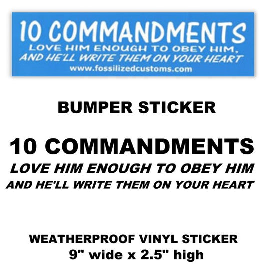 10 COMMANDMENTS love Him