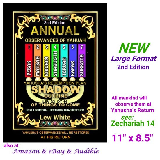 Annual Observances of Yahuah - Large Print Edition
