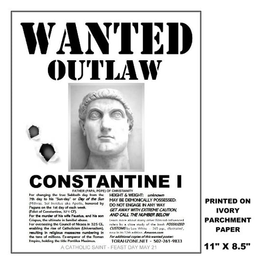 CONSTANTINE WANTED OUTLAW POSTER