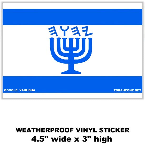 MENORAH BANNER STICKER