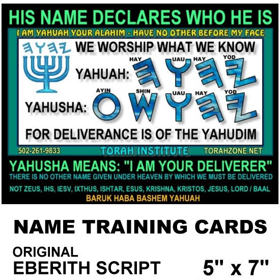 NAME TRAINING Card